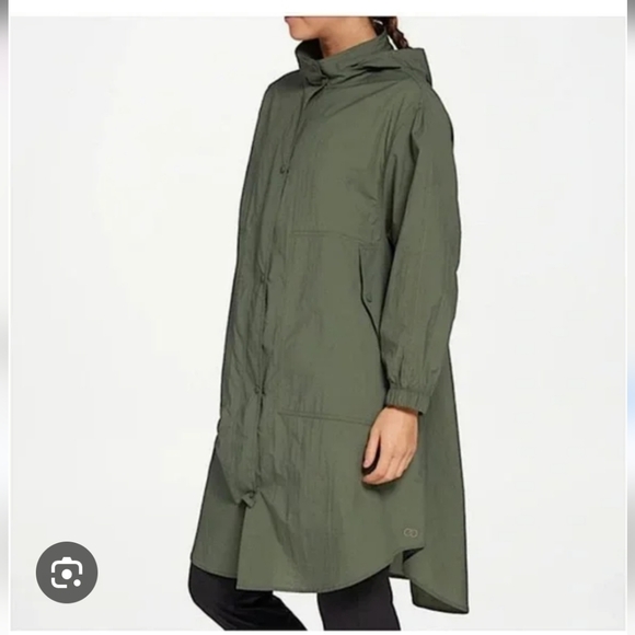 Calia Jackets & Blazers - CALIA NEW by Carrie Underwood Journey Trench Coat in the color "Thyme"